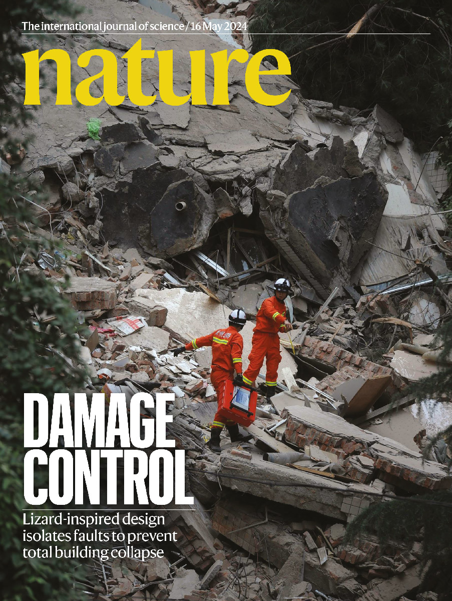Portada de la revista Nature 15 de mayo de 2024